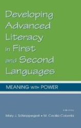 Developing Advanced Literacy In First And Second Languages