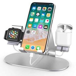 3 In 1 Aluminum Charging Station For Apple Watch Charger Stand Dock For Iwatch Series 4 3 2 1 Ipad Airpods And Iphone Xs x MAX XR X 8 8PLUS 7 7 Plus 6S