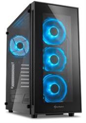 Sharkoon TG5 Window Atx Tower PC Gaming Case Blue
