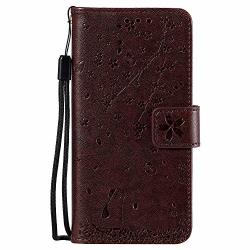 Lomogo Leather Wallet Case For LG G6 LG G6+ G6 Plus With Stand Feature Card Holder Magnetic Closure Shockproof Flip Case Cover For