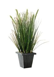 22 In Artificial Grass In Dark Square Paper Pot Tall Product Sku: HD222774