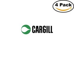 Cargill 4583 4 Stickers 4X4 Inches Car Bumper Window Sticker Decal