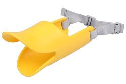 Duckbill Dog Masks Dog Muzzle Insolubility Duck Yellow S