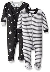 Gerber Baby Boys 2 Pack Footed Sleeper Stars stripes 9 Months
