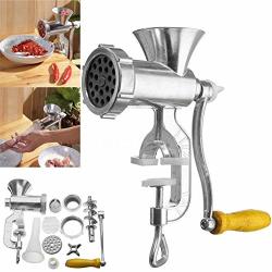 Manual Meat Grinder & Sausage Noodle Dishes Handheld Making Gadgets Mincer Pasta Maker Crank Home Kitchen Cooking Tools Color : 1 Size : M