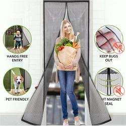 Magnetic Screen Door -akedre Self S Ealing Heavy Duty Hands Free Mesh Partition Keeps Bugs Out - Pet And Kid Friendly - Patent Pending