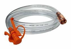 Siphon Pro 8' Jiggler Shaker Hose Unique Patented Hose Clamp Allows One Hand Operation With No Concern That The Hose End Will Flop Out