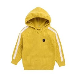 CHRISTMAS Hooded Yellow Sweater Pullover 3T Toddler Baby Girls Cardigan Fall Winter Clothes SIZE3T Yellow