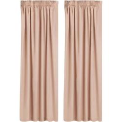 Always 2PACK Microfibe Lined Curtain Taupe