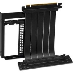 Deepcool Pci-e 4.0 Vertical Gpu Bracket Black - With 170MM Flexible Adaptor Emi Shielded Cable And Gold-plated Contacts