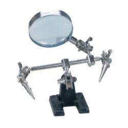 Magnifying Glass With Holding Spring Clips