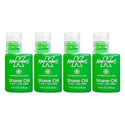 King Of Shaves Supercooling Shave Oil 15ML Quad-pack