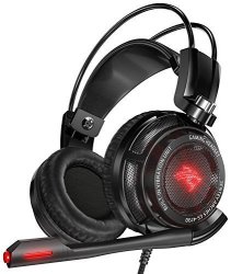 Sentey GS-4730 Virtual 7.1 USB Dac Gaming Headset Arches With Vibration Intelligent 4D Extreme Bass Gaming Headphone With In-line Control - Black