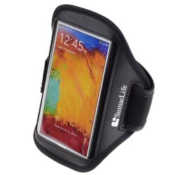 Sumaclife Pu Leather Workout Armband For Blackberry Classic Z10 Z30 Black