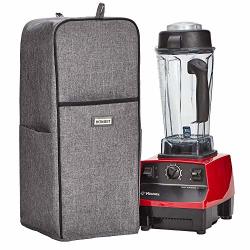 Homest Blender Dust Cover With Accessory Pocket Compatible With Vitamix Classic C-series 5200 Turboblend Grey Patent Pending