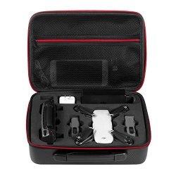 Alotm Case For Dji Spark Waterproof Hardshell Portable Handbag Storage Bag For Dji Spark Drone Accessories Protect Case Shock Absorption Hard Eva Travel Black