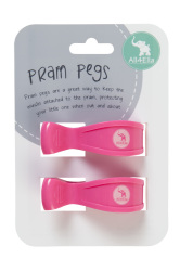 All4ella - Pram Pegs Pink Fluro - Baby Shower Gift