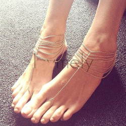 Barefoot Sandal B-ks007 - One Size Silver