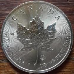Canadian Maple Leaf 1oz Silver Coin Uncirculated