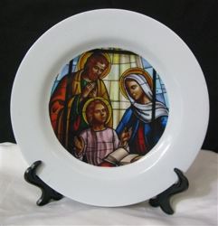 Holy Family Plate With Stand