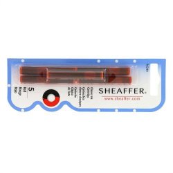 Sheaffer Refills Red 5 Pack Fountain Pen Cartridge - SH-96340