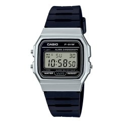 Casio - Silver Black Strap Retro Wr Digital Watch