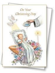 On Your Christening Day Greeting Card & Envelope