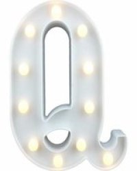LED Letter Light Q