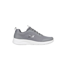 Skechers 894133 Mens Dynamite 2.0 Shoes Grey And White - Grey And White 12