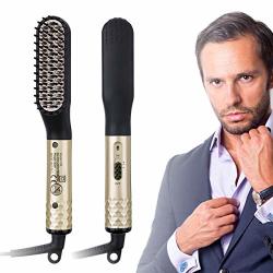 Charminer Beard Straightener For Men Electric Multifunctional Hair Styler Electric Hot Comb And Beard Straightening Brush With 360 Rotation Cord And Dual Voltage 110-240V