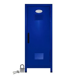 MINI Locker With Lock And Key Blue -10.75" Tall