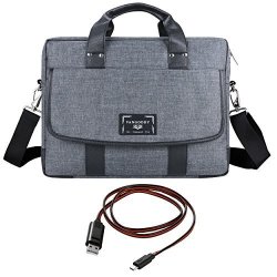 Wgs Professional Business Travel Messenger Tote Laptop Bag For Samsung Samsung Notebook 9 2018 Notebook 9 15 Inch Notebook 9 Pro 15 Inch With Sync And Charge Cable