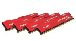 Hyperx HX429C17FRK4 64 Fury 64GB 4X16GB DDR4-2933MHZ CL17 1.2V Red Desktop Memory