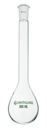 Chemglass CG-1513-03 Series CG-1513 Kjeldahl Flask Long Neck 24 40 Outer Joint 500 Ml Capacity