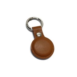 Apple Leather Holder For Airtag Light Brown