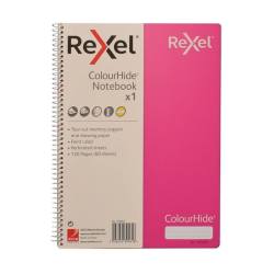 Rexel Colourhide A4 Notebook - Pink 165063