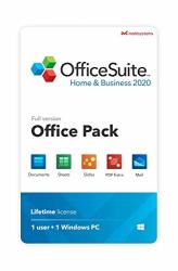 Officesuite Home & Business 2020 - Full License - Compatible With Microsoft Office Word Excel & Powerpoint And Adobe Pdf For PC Windows 10 8.1 8 7 1PC 1USER