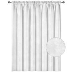 Always Sheer Taped Curtain Crushed Voile