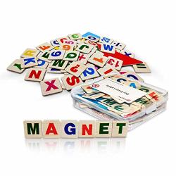 Magnetic Letters And Numbers Wooden Refrigerator Magnets Tangram Toys Set B