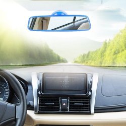 Carfashion Interior Car Rear View Mirror Blue