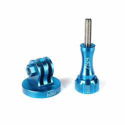 Aluminum Alloy Metal Gopro Tripod monopod Mount With Aluminum Thumbscrew For Gopro Session Hero 8 7 6 5 4 3+ 3 2 1 HD Blue