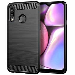 Osophter For Samsung Galaxy A20S Case Shock-absorption Flexible Tpu Rubber Full-body Protective Phone Cover For Samsung Galaxy A20S Black