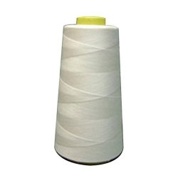 Unbleached 3000 Yards Cotton Sewing Thread for Sewing Machine Strong and  Durable Sewing Threads White Sewing