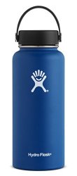 Hydro Flask 64 Oz Double Wall Vacuum Insulated Stainless Steel Leak Proof Sports Water Bottle Wide Mouth With Bpa Free Flex Cap Cobalt