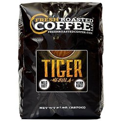 Tiger Nebula Coffee Artisan Blend Whole Bean Bag Fresh Roasted Coffee Llc. 5 Lb.