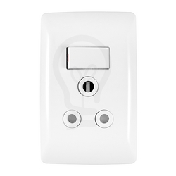 Crabtree Diamond Single Switched Vertical Socket