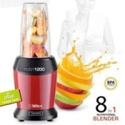 - NUTRI1200 8-IN-1 Nutritional Blender - Red