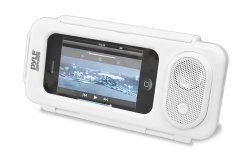 Pyle PWPS63WT Surf Sound Waterproof Portable Speaker Case For Ipod MP3 Player And Smartphone White