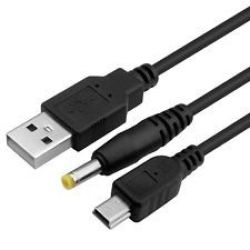 2 In 1 Usb Data Charger Cable Fits Sony Psp