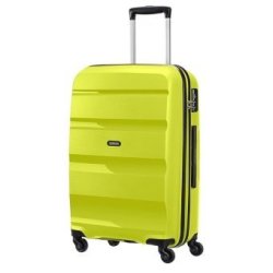 lime green suitcase